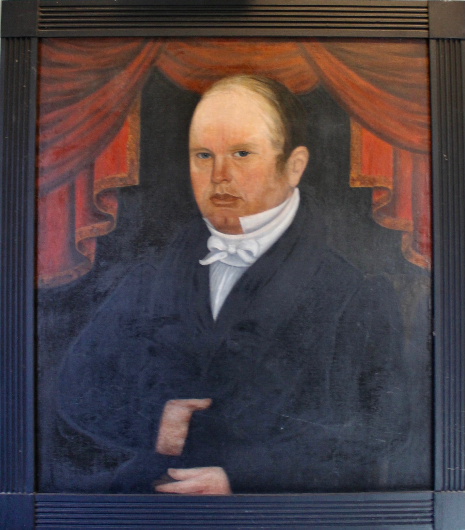Recent scholarship (see Emily Esser ) has argued quite convincingly that the group of very fine paintings that have been and are still being attributed to the hand of Jonas Welch Holman (1809-1888) are actually by  Lyman Parks (1782-1872). Most