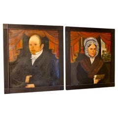 Lyman Parks (Attribuito a) Ritratti di Mr. & Mrs. Abraham D. Martline