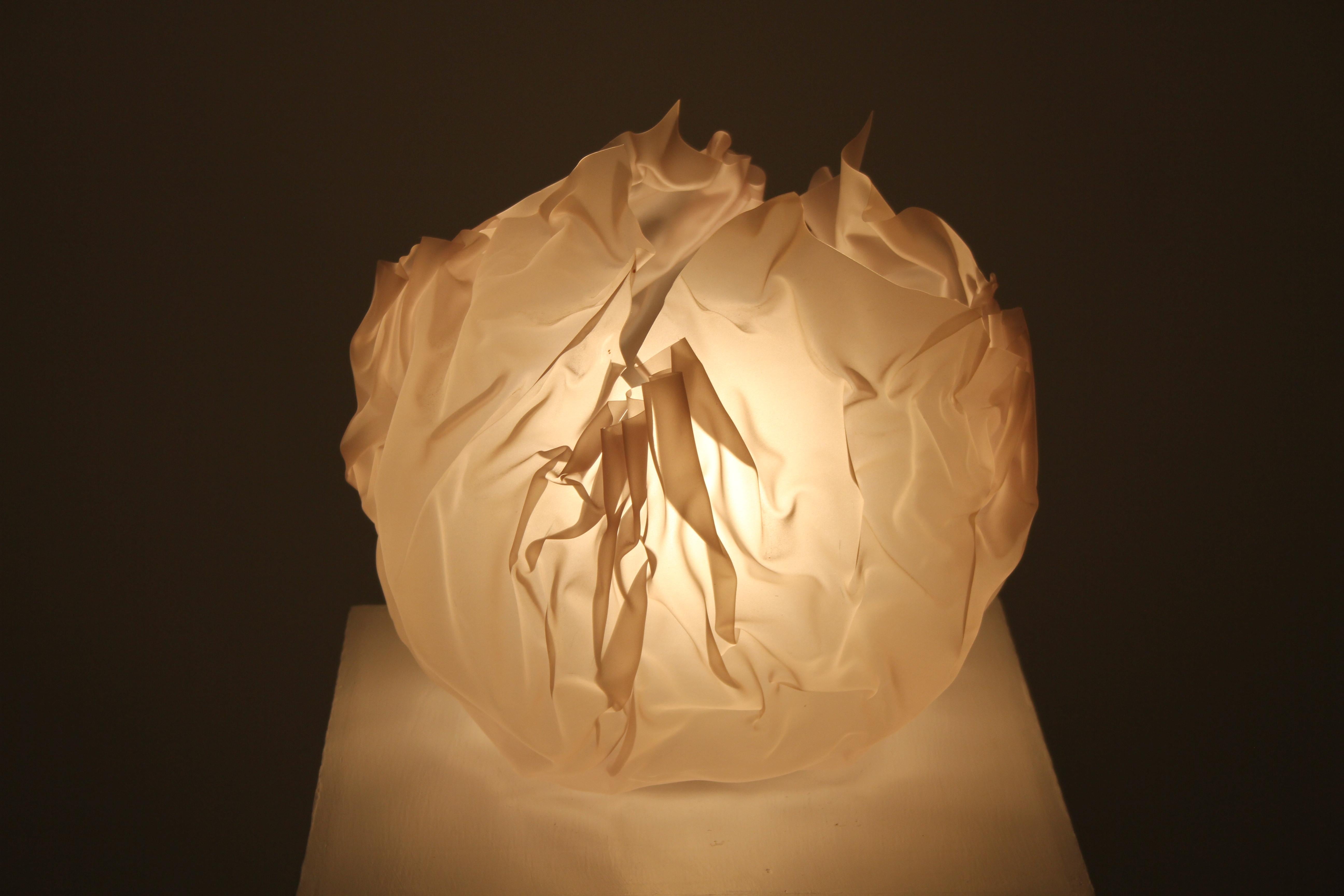 Lyn Godley & Lloyd Schwan, Hand Formed Clear PVC Crinkle Lamp, MOMA Collection 4