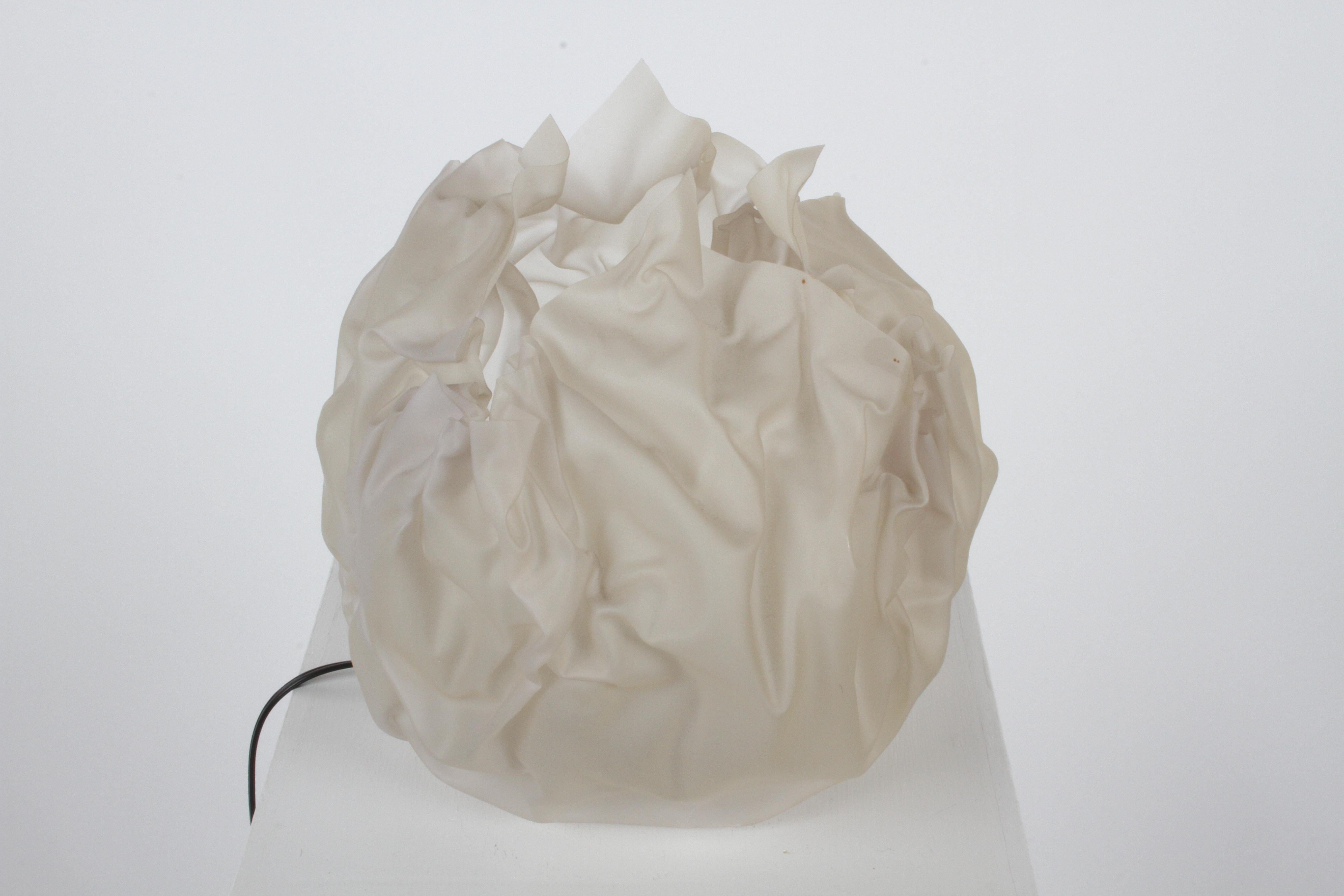 Lyn Godley & Lloyd Schwan, Hand Formed Clear PVC Crinkle Lamp, MOMA Collection 1