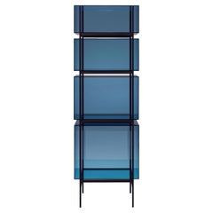 Lyn High Blue Black Cabinet by Pulpo