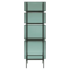 Lyn High Green Black Cabinet by Pulpo