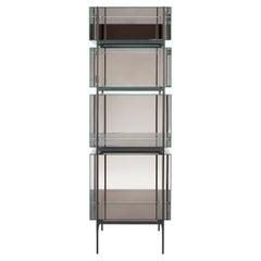 Meuble de rangement noir Lyn High Mirror de Pulpo