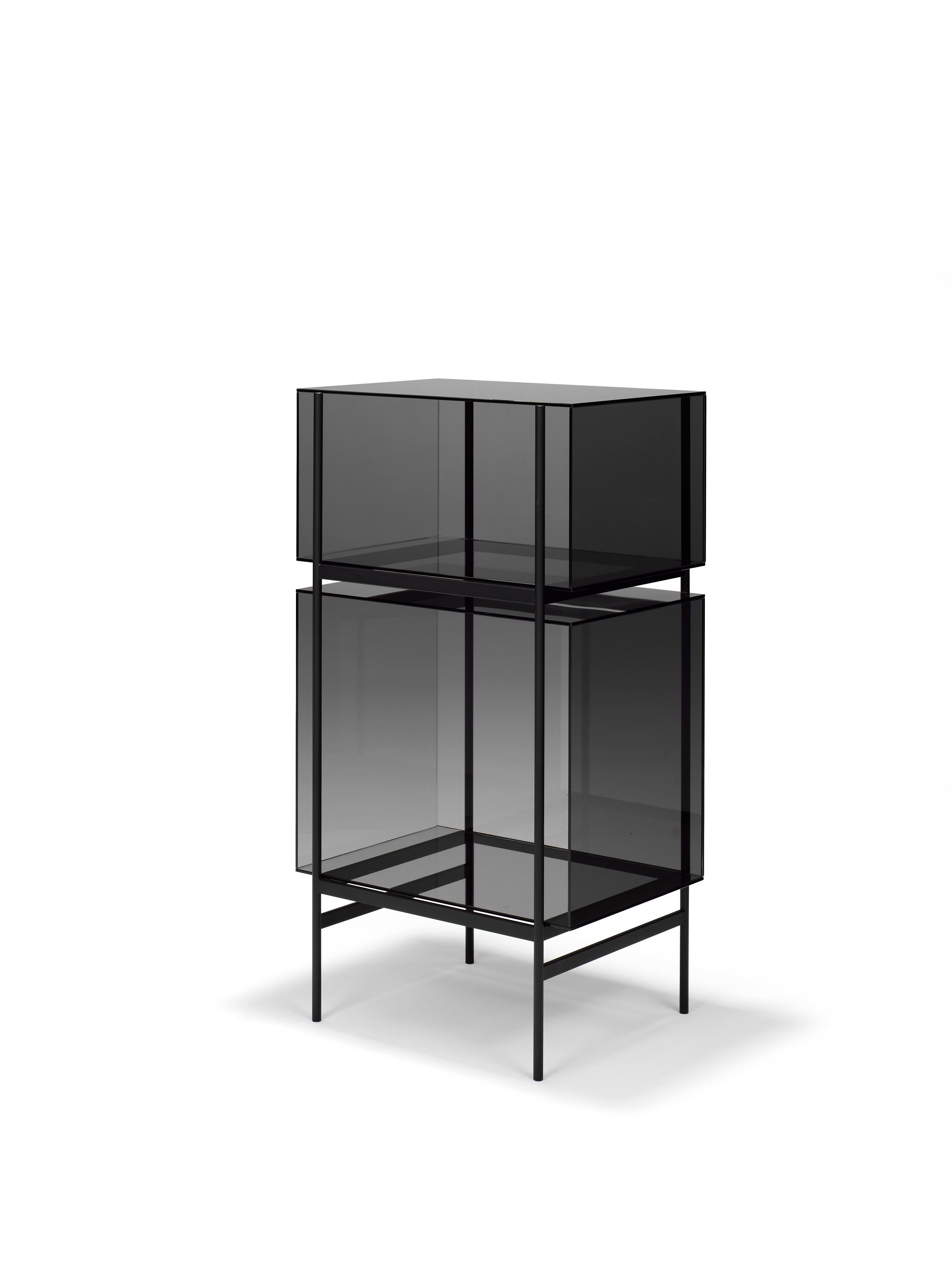 German Lyn Small Blue Black Cabinet by Pulpo For Sale