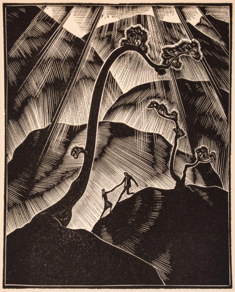 20ième siècle Impressions sur bois « Gods' Man » de Lynd Ward, 4 en vente