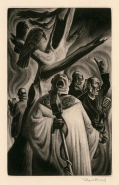 Vintage 'Priests' from 'In Praise of Folly' — 1940s Graphic Modernism