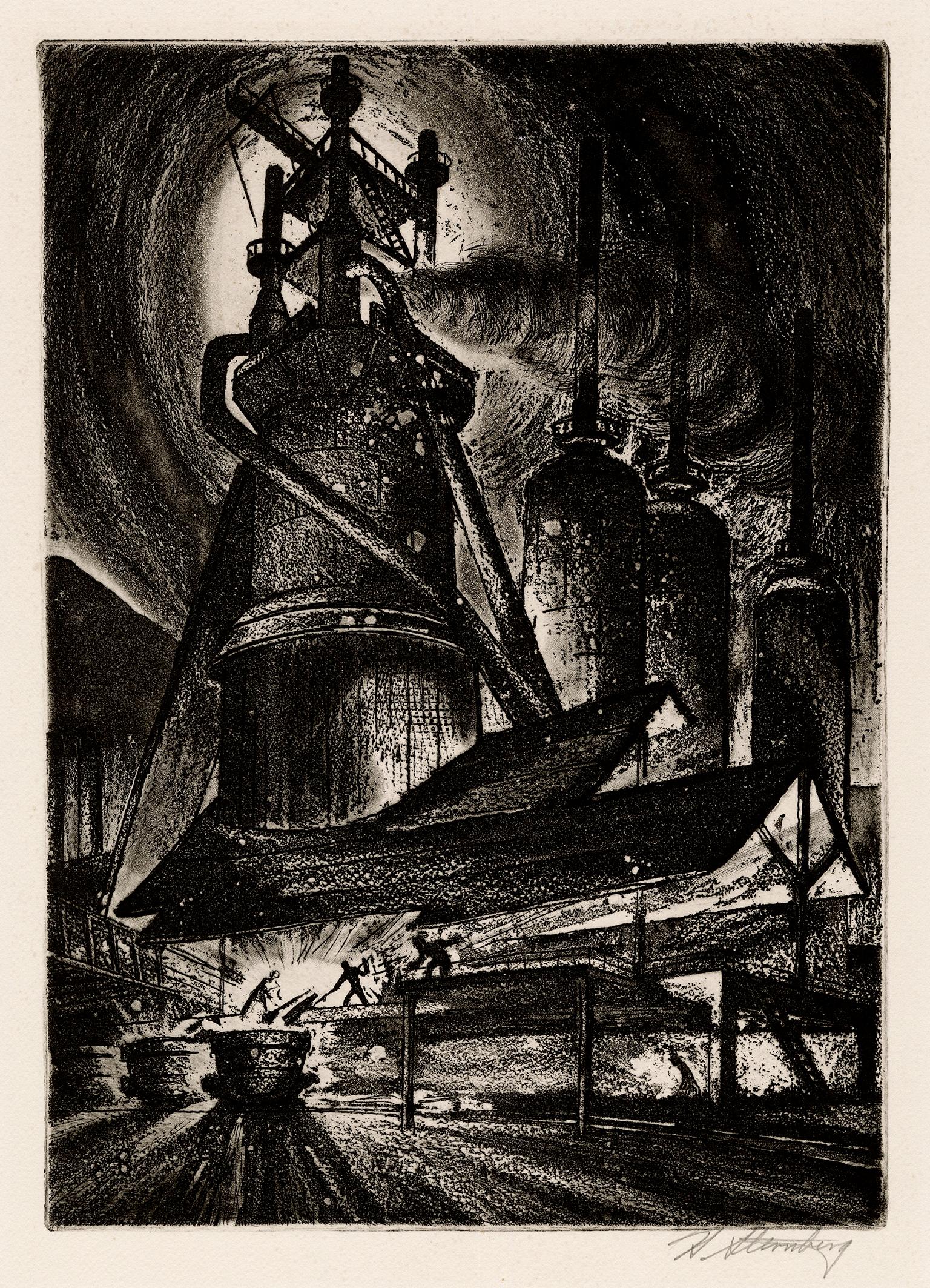 Three Lynd Ward Mezzotints with Five Additional Fine Prints (8 works) 3
