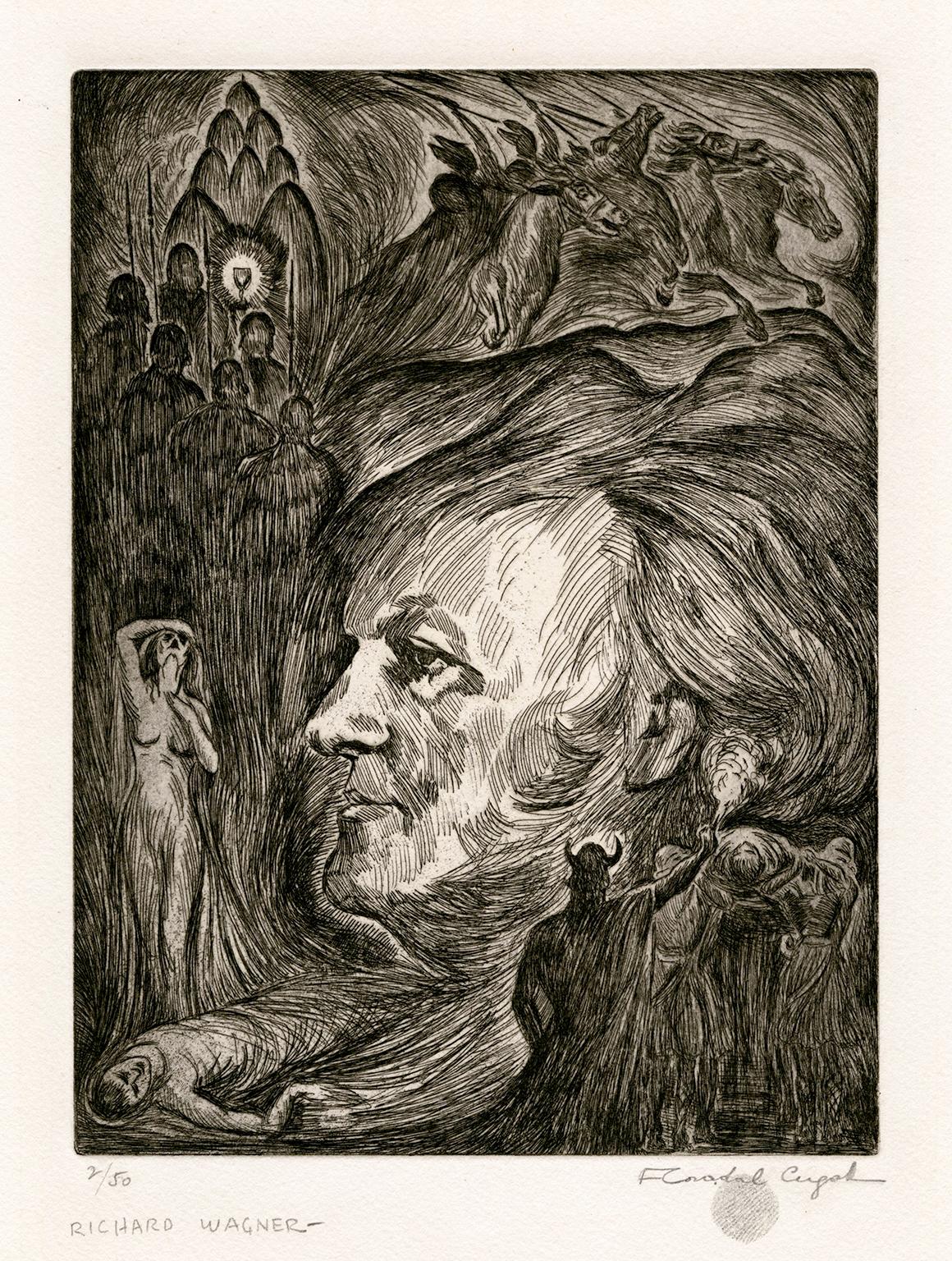 Three Lynd Ward Mezzotints with Five Additional Fine Prints (8 works) 7