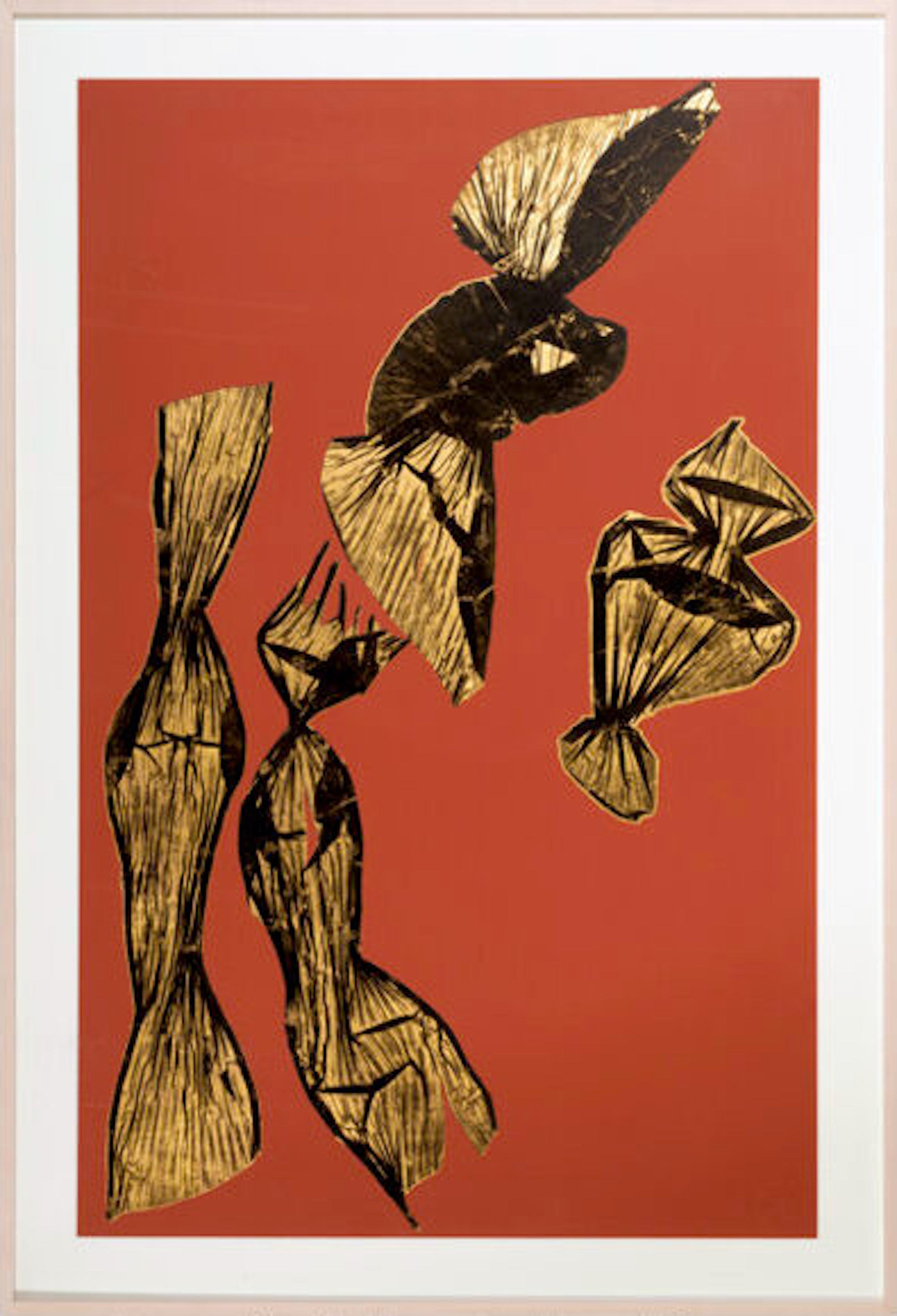 Dual Nature (Brown) - Print by Lynda Benglis