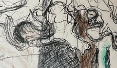 Lynda Benglis, Alas de bronce dorado, litografía firmada por la célebre escultora