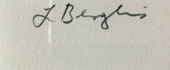 Grabado expresionista abstracto de la famosa escultora Lynda Benglis, Firmado/N, Enmarcado