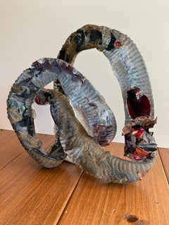 "Emmett", 1993, vidrio, alambre de bronce, chapa de cobre , 18" x 22" x 11"