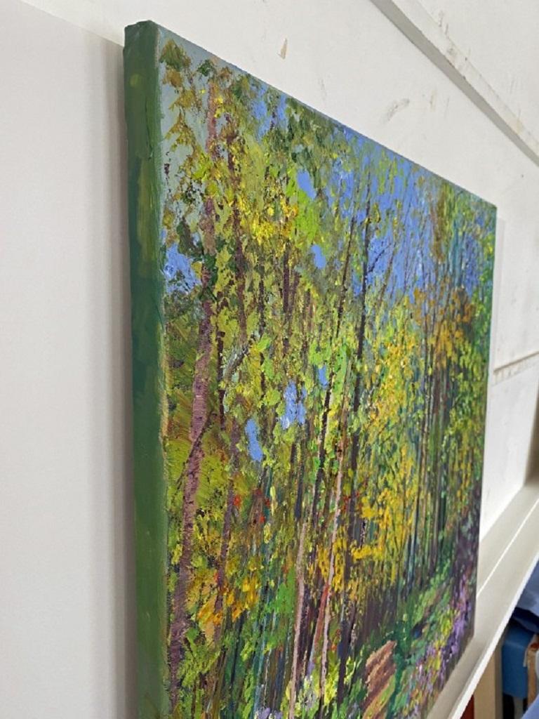 Lynda Minter, La primavera está en el aire, Pintura original de paisaje en venta 4