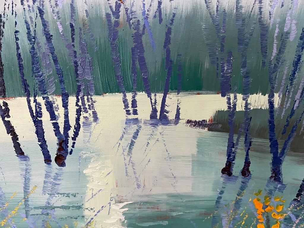Winter Reflections By Lynda Minter [2020]
Original
Oil paint on canvas
Image size: H:30 cm x W:30 cm
Complete Size of Unframed Work: H:30 cm x W:30 cm x D:2cm
Sold Unframed
Please note that insitu images are purely an indication of how a piece may
