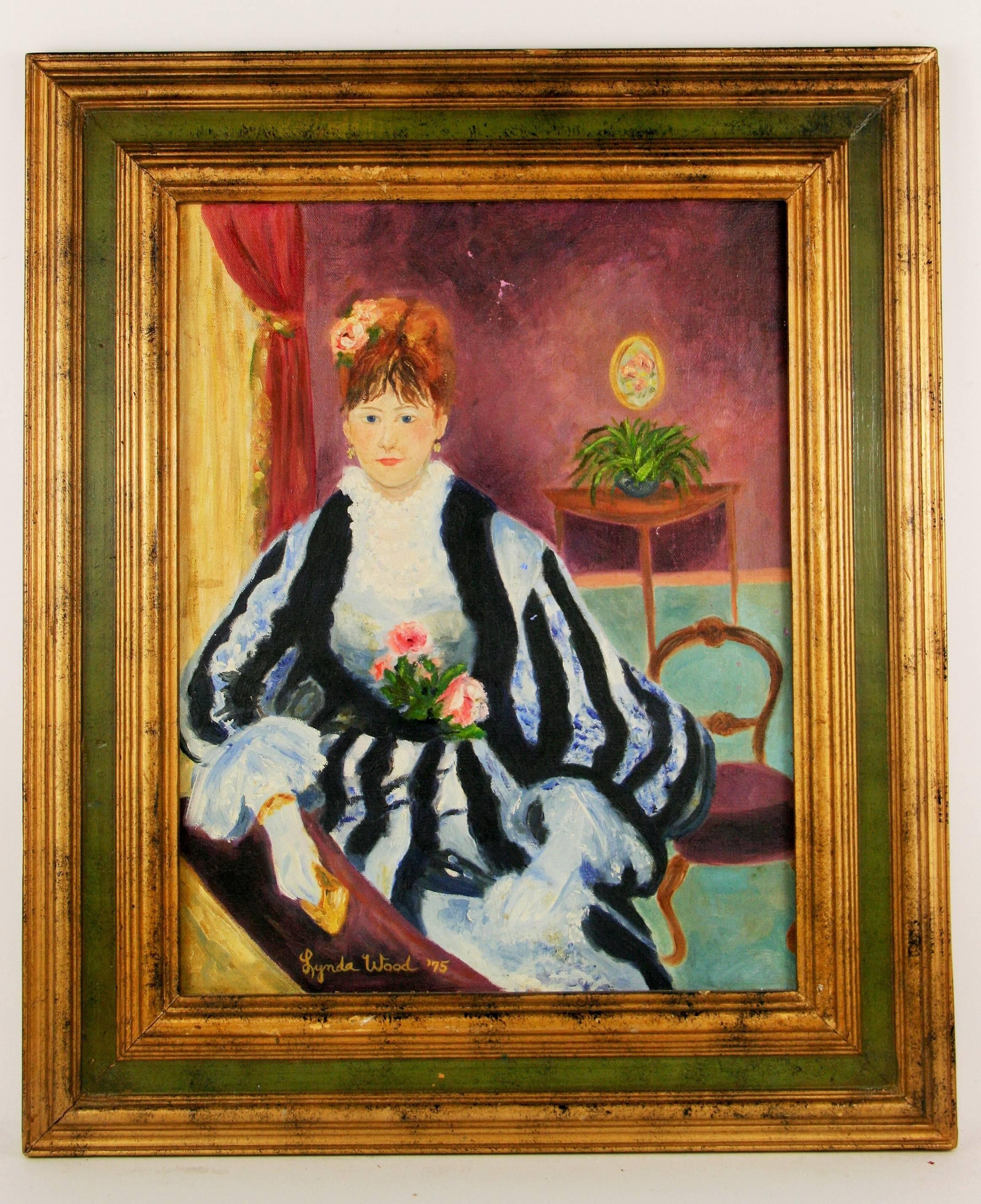 Lynda Wood Portrait Painting -  French Impressionist Countess Portrait