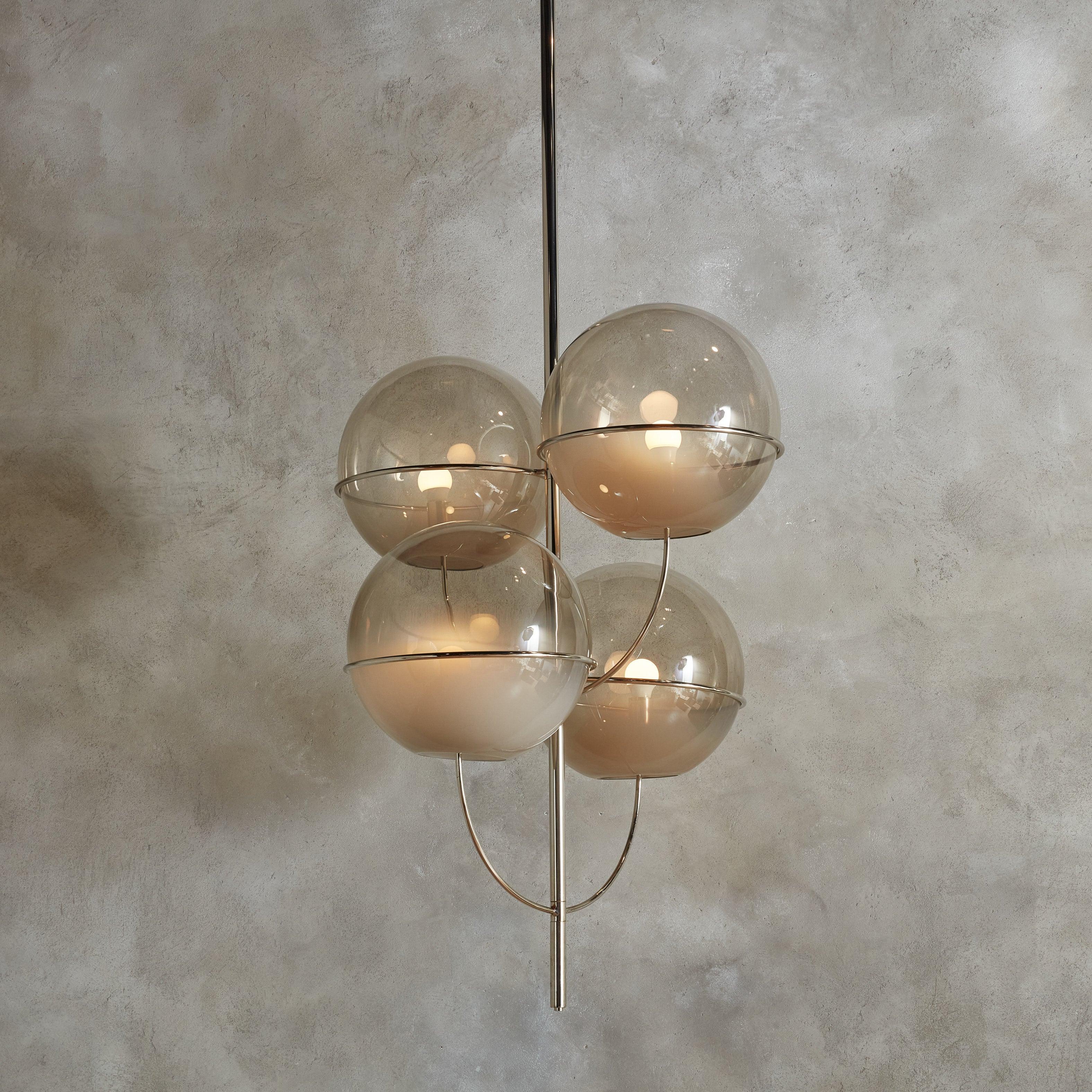 Moderno Lampadario 'Lyndon' di Vico Magistretti per Oluce, Italia 1977 in vendita