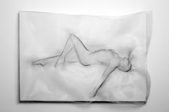 Reverie in Paris: Sculpted Metal Mesh Figure of Dancer hung on Wall