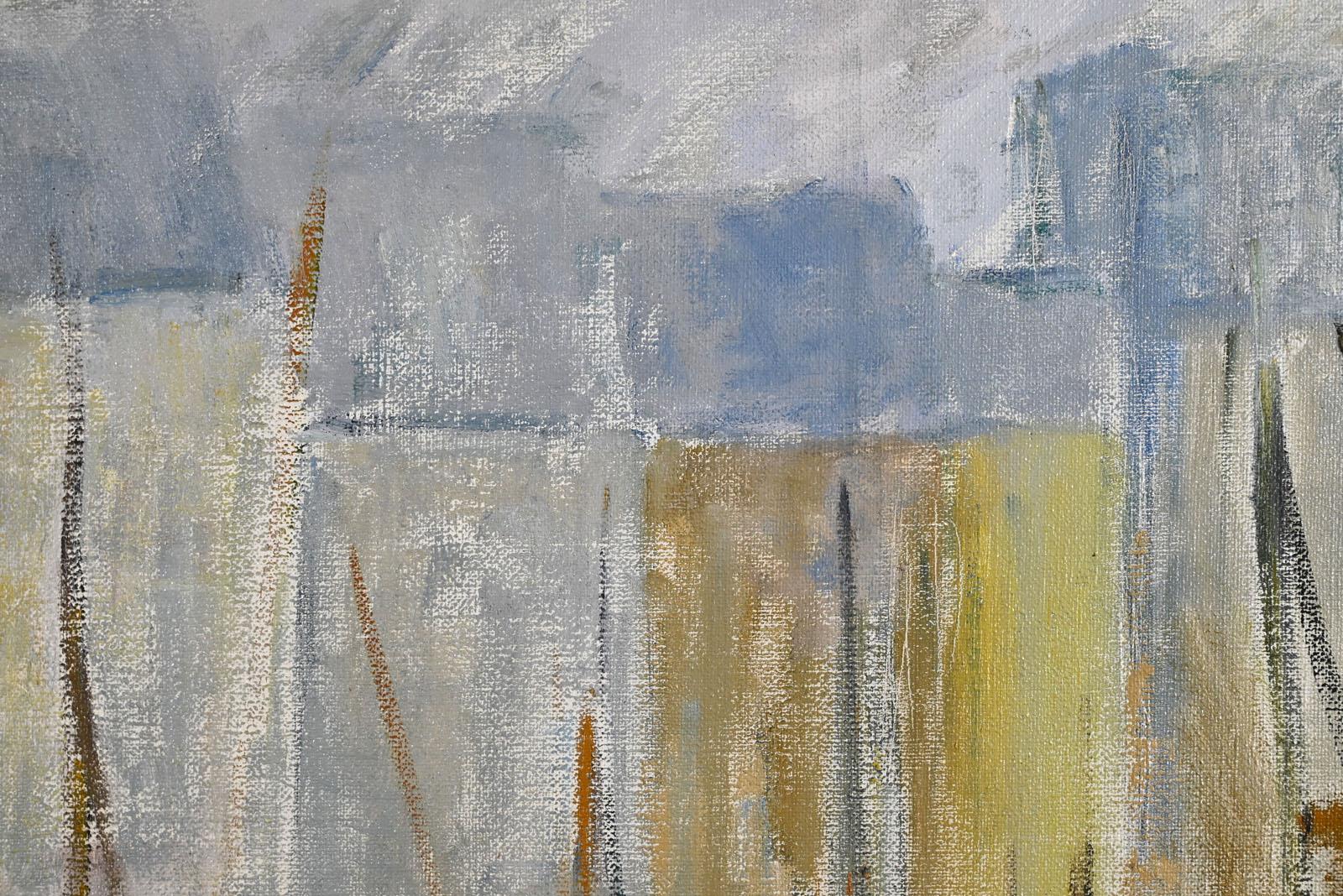Tempête à Honfleur (Post-Impressionismus), Painting, von Lyne SEYBEL