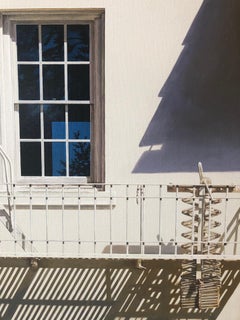 Presidio Trio / original painting, hyperrealism architecture