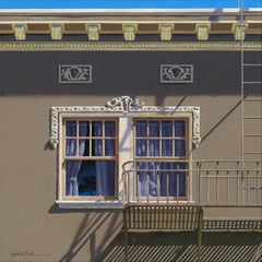 Serenity / framed contemporary photorealist architecture painting