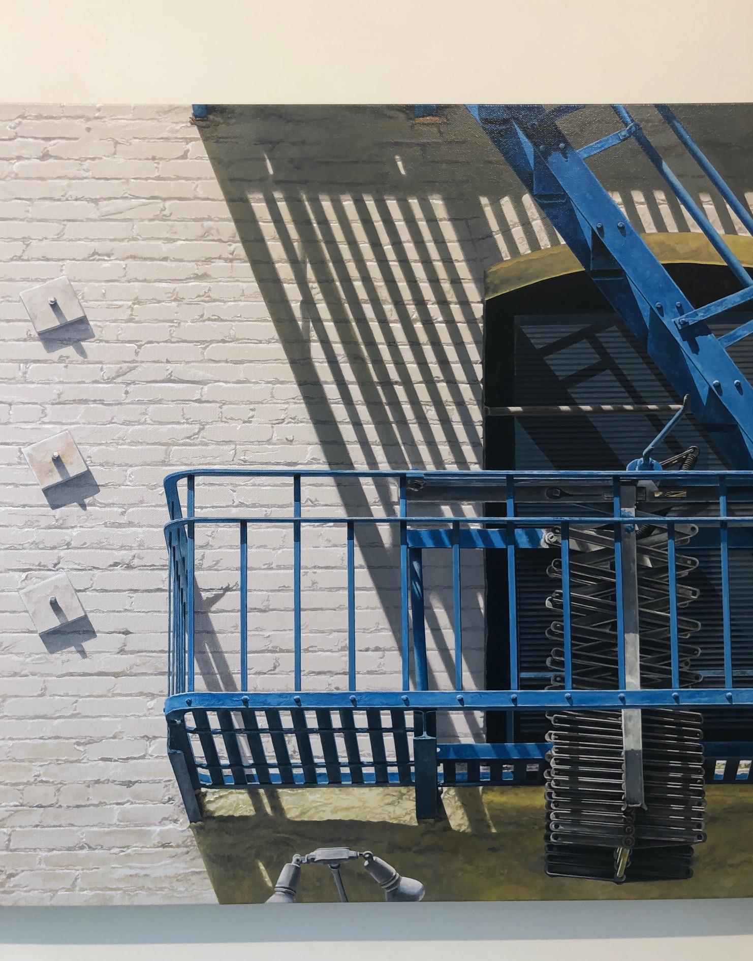 Singing the Blues / original painting, hyperrealism - Photorealist Painting by Lynette Cook