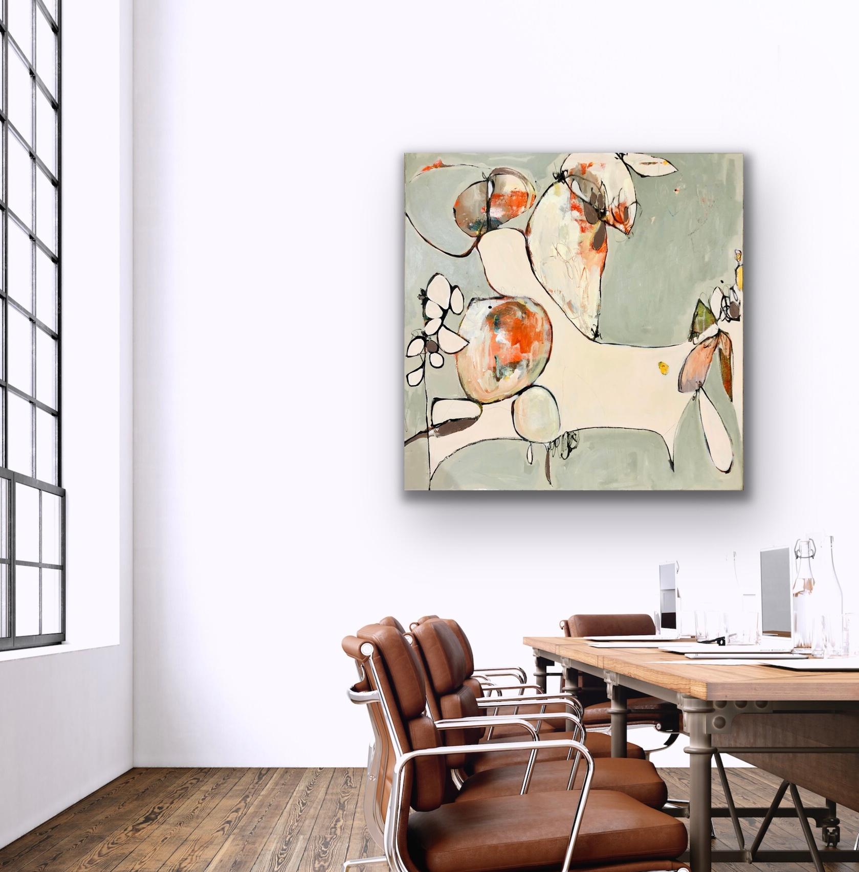 Love Lost, Original, abstraktes Acrylgemälde auf Leinwand (Abstrakt), Painting, von Lynette Reed