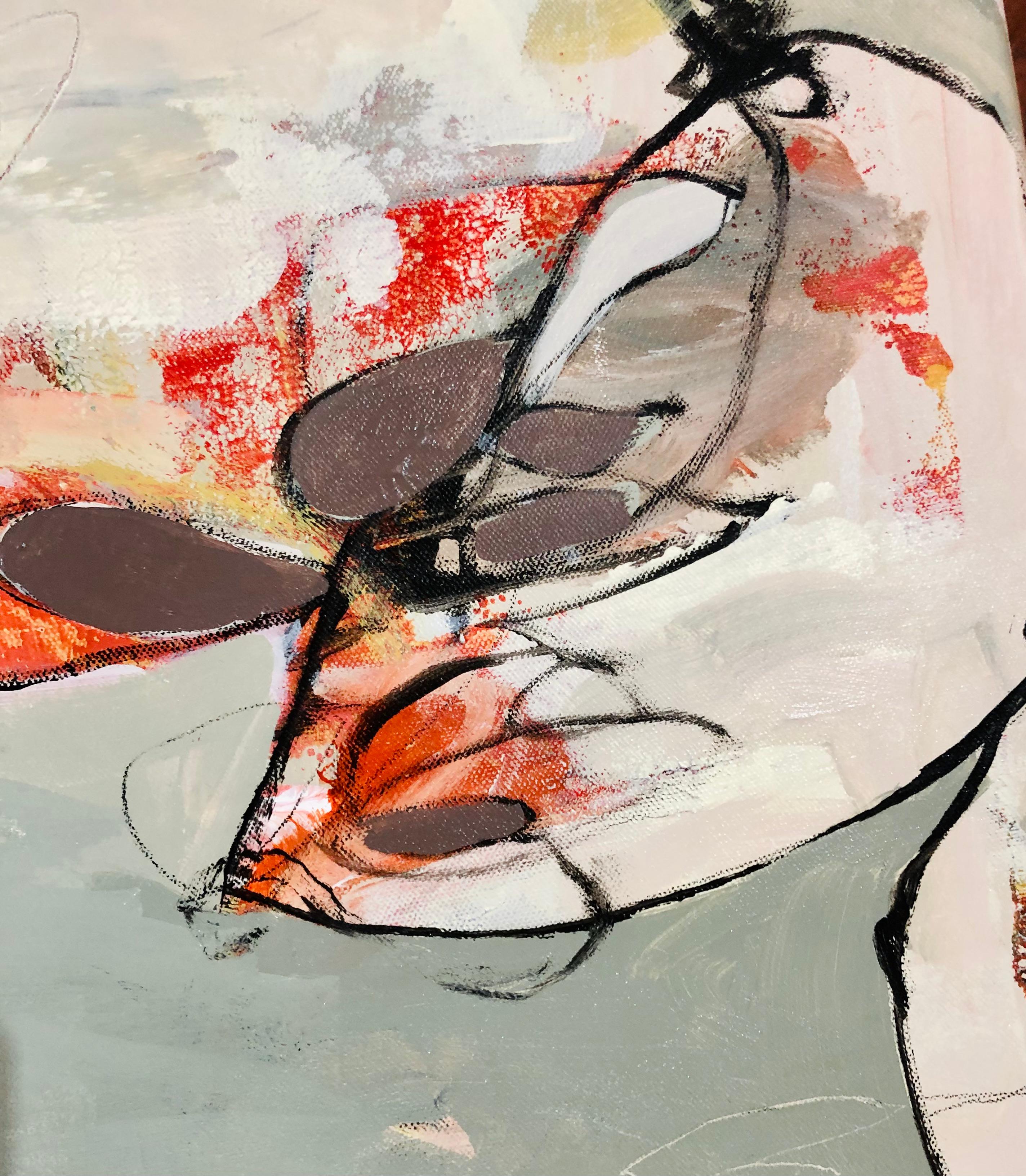 Love Lost, Original, abstraktes Acrylgemälde auf Leinwand 3