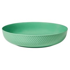 Lyngby Porcelæn 'Rhombe' Serving Bowl, Green