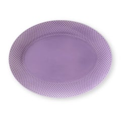 Lyngby Porcelæn 'Rhombe' Serving Dish, Blue