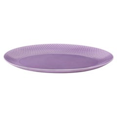 Lyngby Porcelæn 'Rhombe' Serving Dish, Lilac