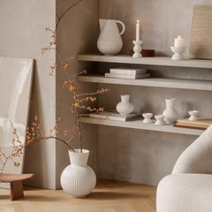 Lyngby Porcelæn 'Tura' Vase, 13.4 in H