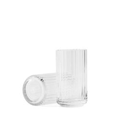 Lyngby Porcelæn Vase, Mouth-Blown Glass, 9.8 in H