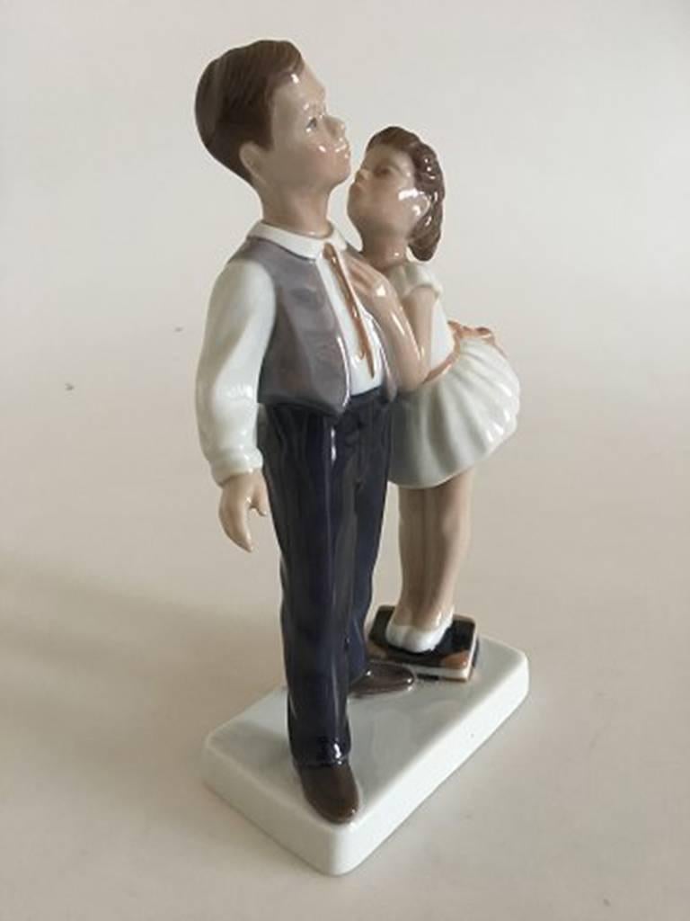 Lyngby porcelain figurine boy and girl. Pardon Me #93. Measures 21.5 cm and is in good condition.