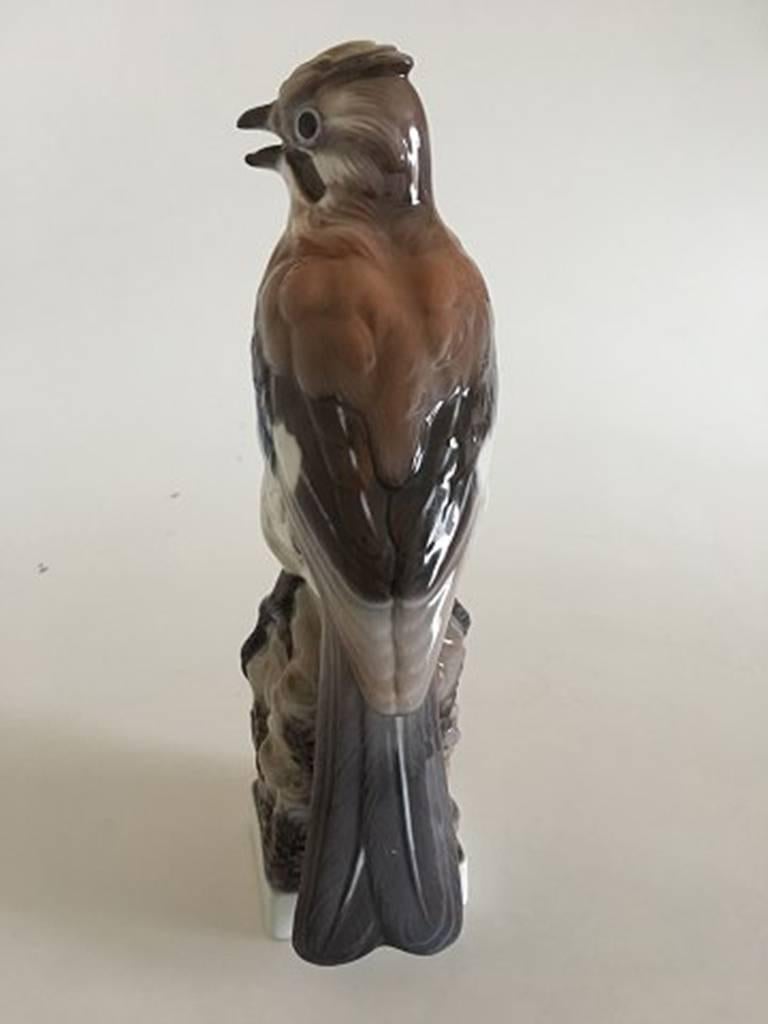 Art Nouveau Lyngby Porcelain Figurine Eurasian Jay #83 For Sale