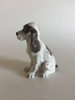 Lyngby Porcelain Figurine of Sitting Dog #85