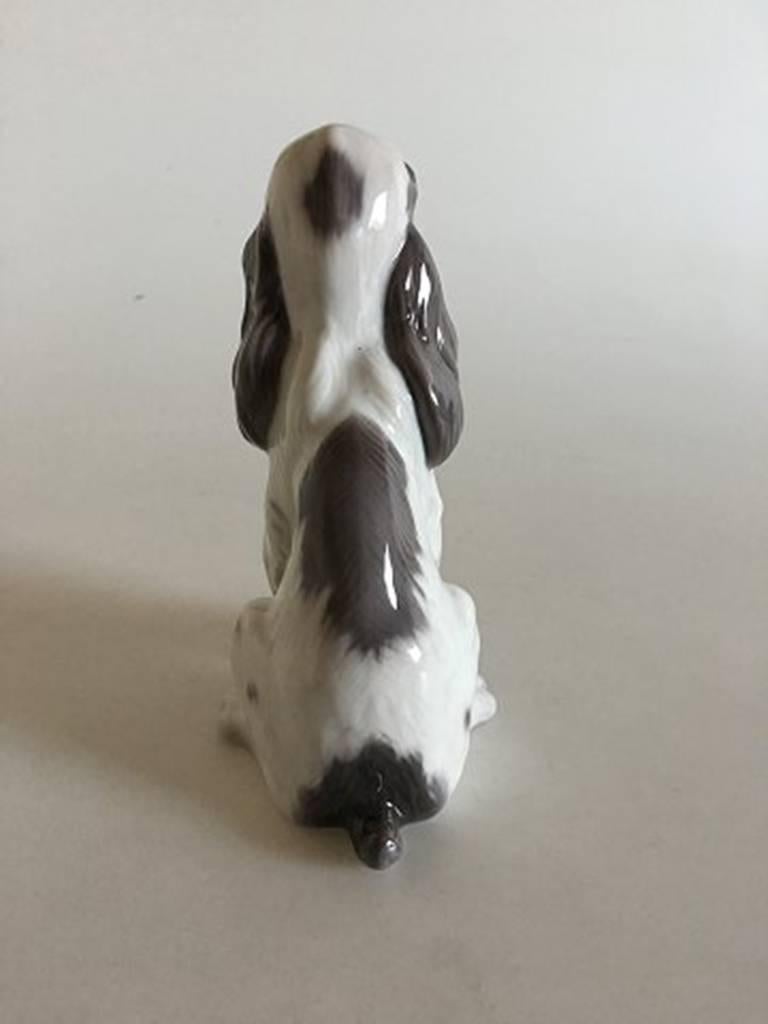 Danish Lyngby Porcelain Figurine of Sitting Dog #85