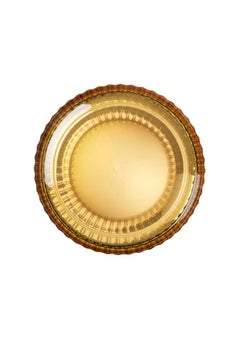 Lyngby Vase Amber Mouth Blown Glass