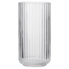 Lyngby Vase Clear Mouth Blown Glass