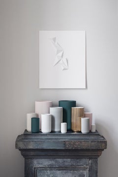 Lyngby Vase Gold Porcelain