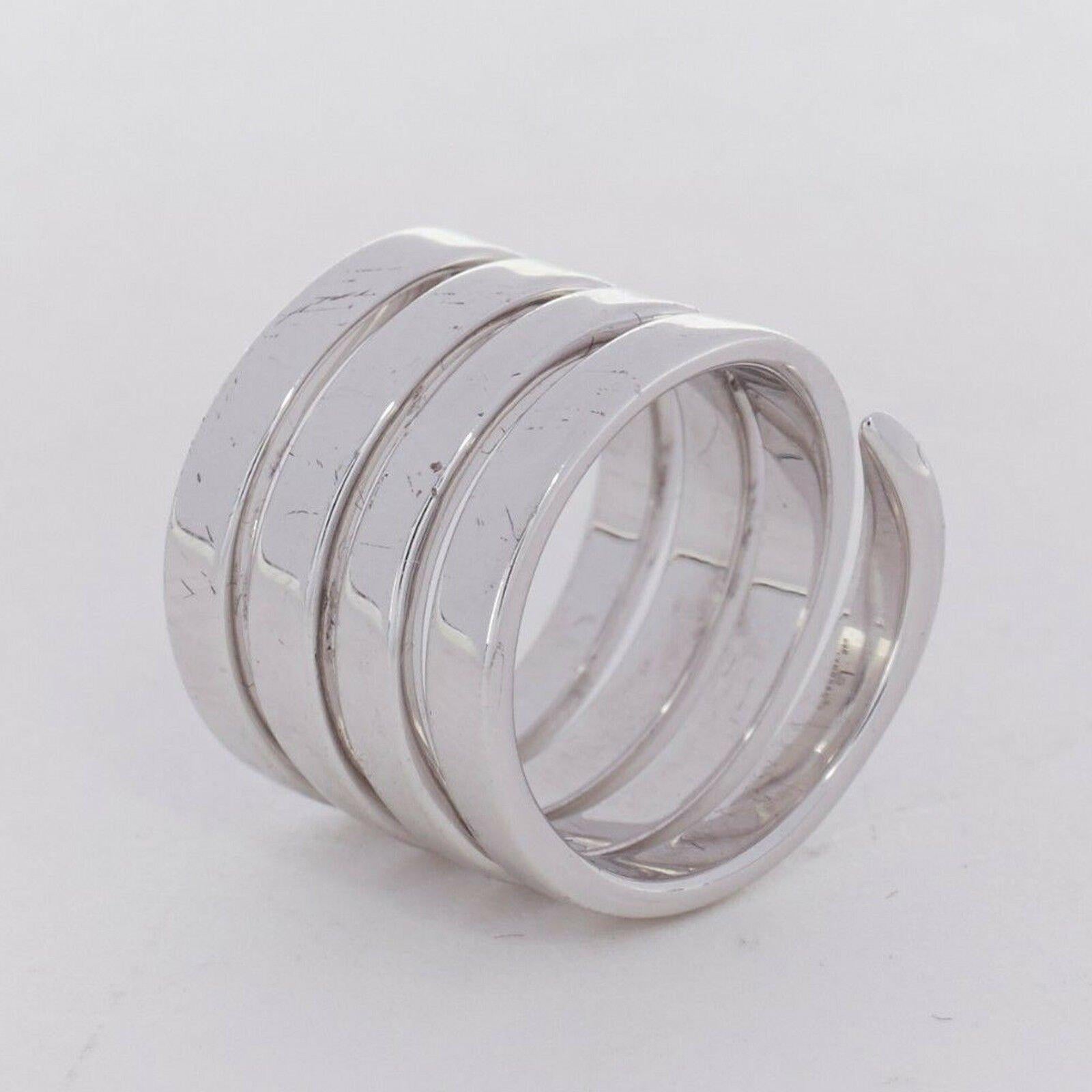 Beige LYNN BAN fine jewellery sterling silver coil tip wraparound midi ring