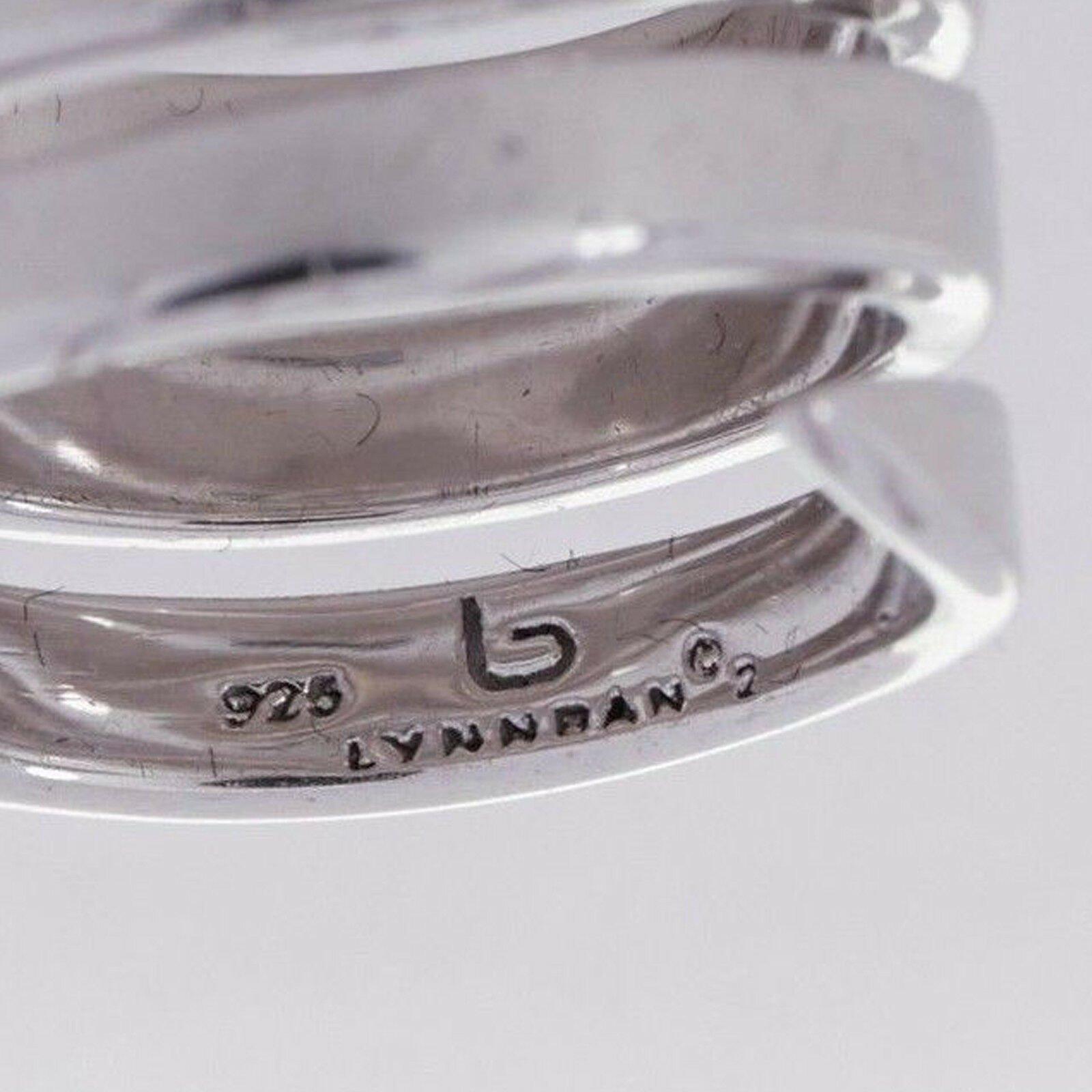 LYNN BAN fine jewellery sterling silver coil tip wraparound midi ring In Good Condition In Hong Kong, NT