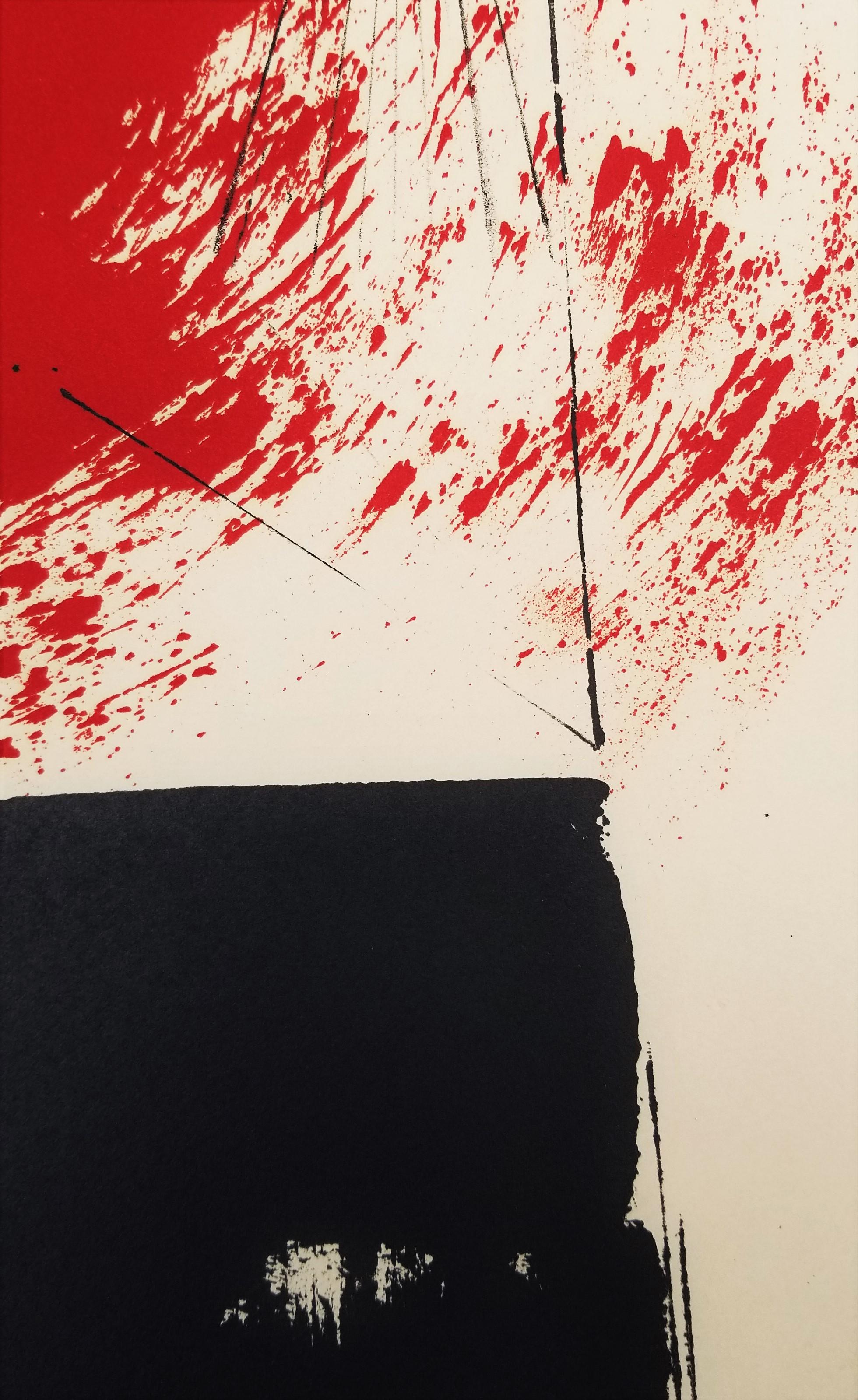 Red and Black II /// Expressionniste abstraite Lynn Chadwick British Minimalism Art en vente 12