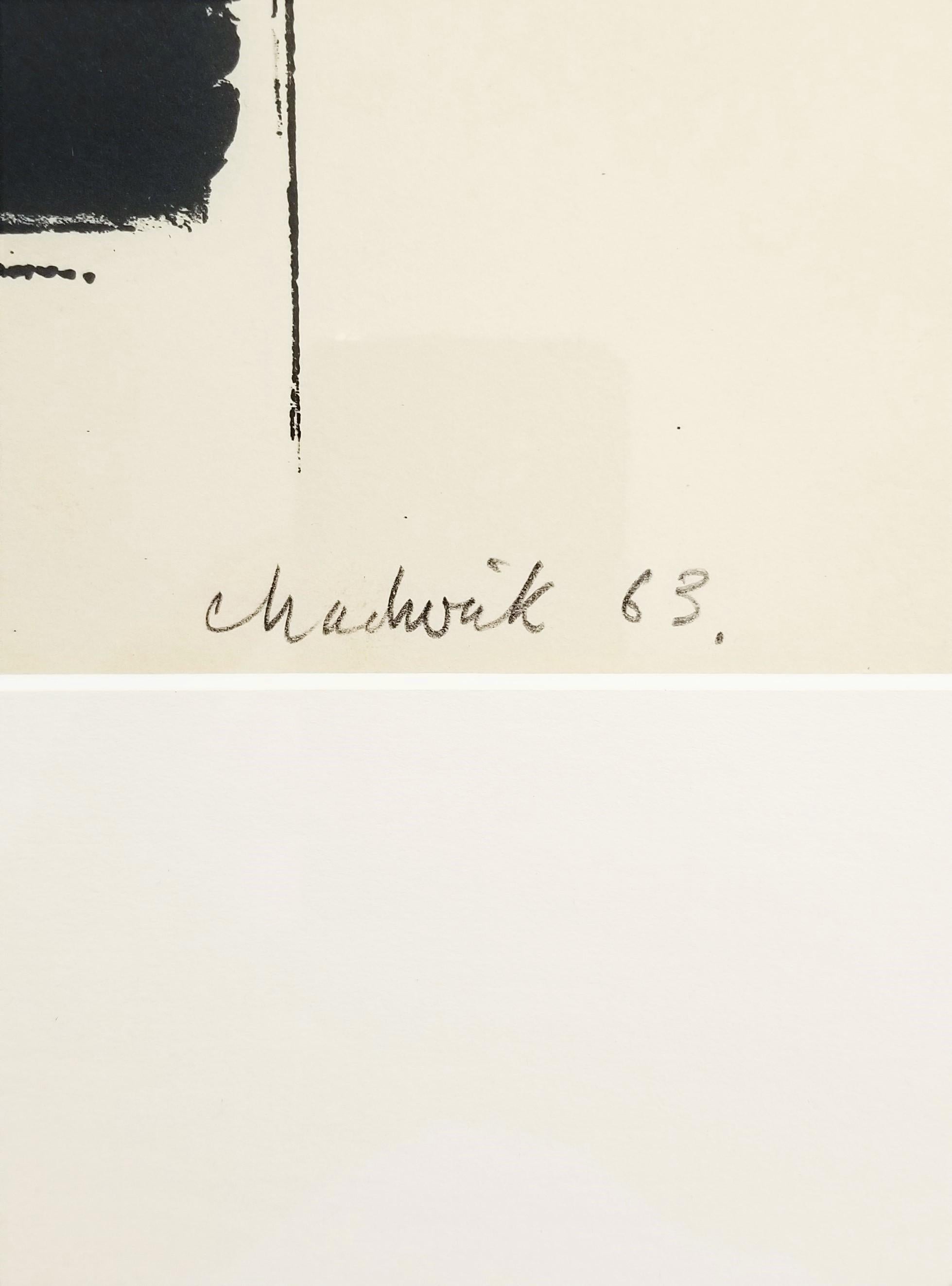 Rot und Schwarz II /// Abstrakter Expressionismus Lynn Chadwick Britische Minimalismus Kunst im Angebot 7