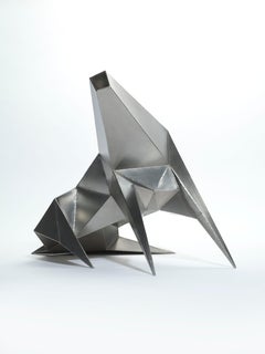 Beast Alerted - 20th Century, Stainless steel, Sculpture by Lynn Chadwick