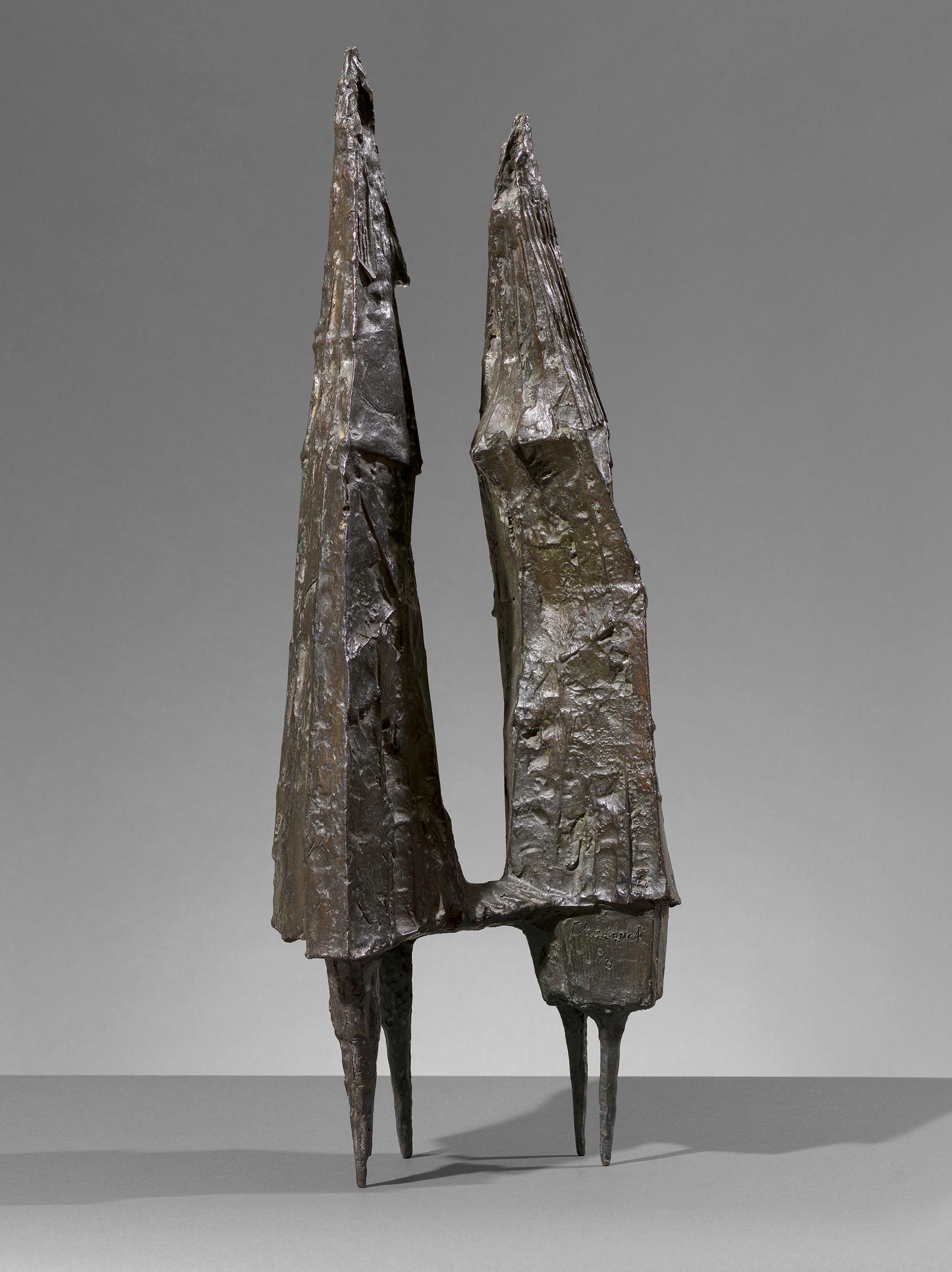 Boy & Girl - 20th Century, Bronze, Sculpture by Lynn Chadwick