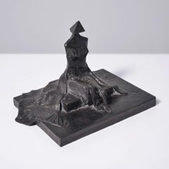 Femme assise en robe II (C53) Bronze Sculpture figurative