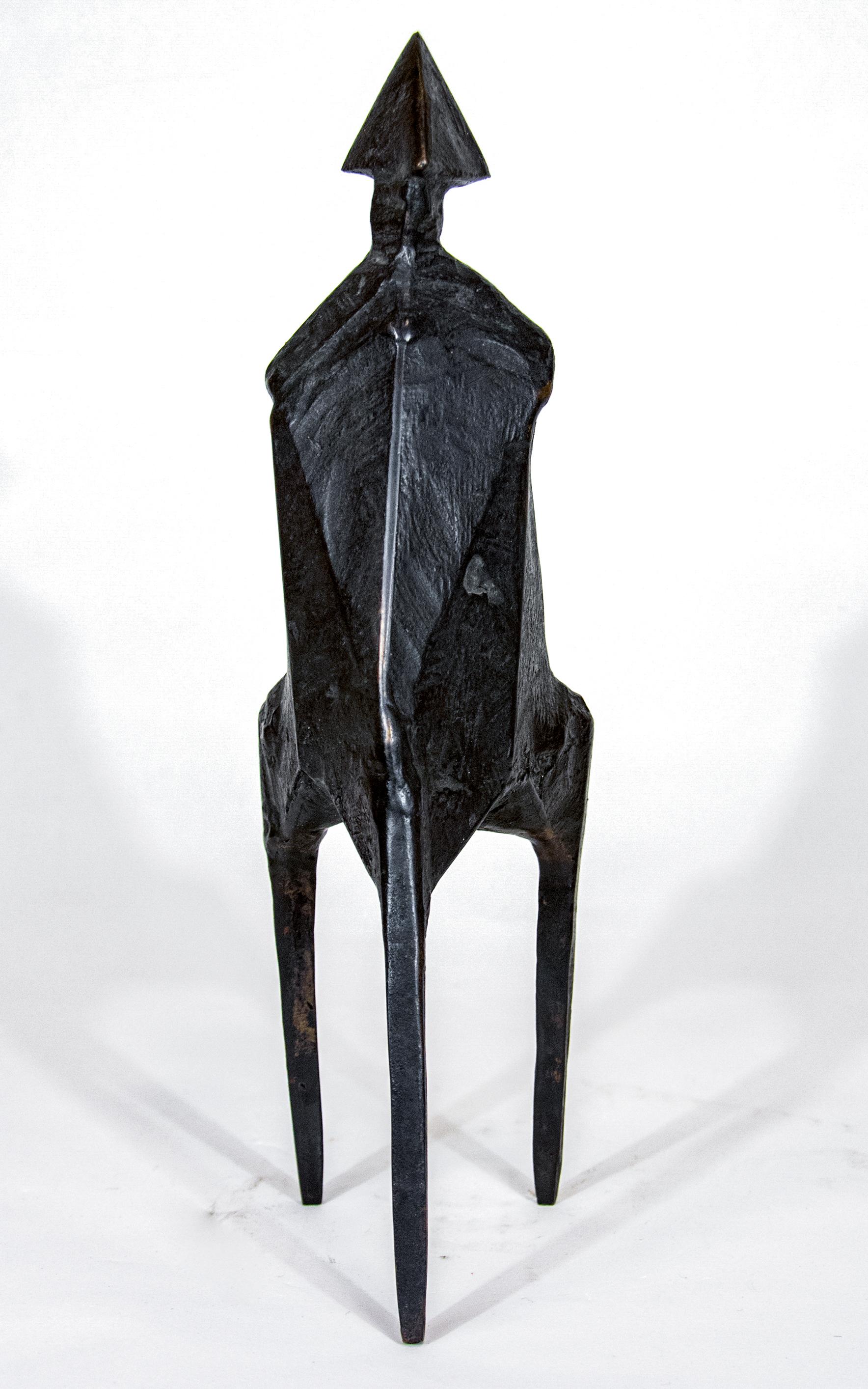 Standing Woman No 1 - small, expressionist, abstract, female, bronze sculpture - Contemporary Sculpture by Lynn Chadwick
