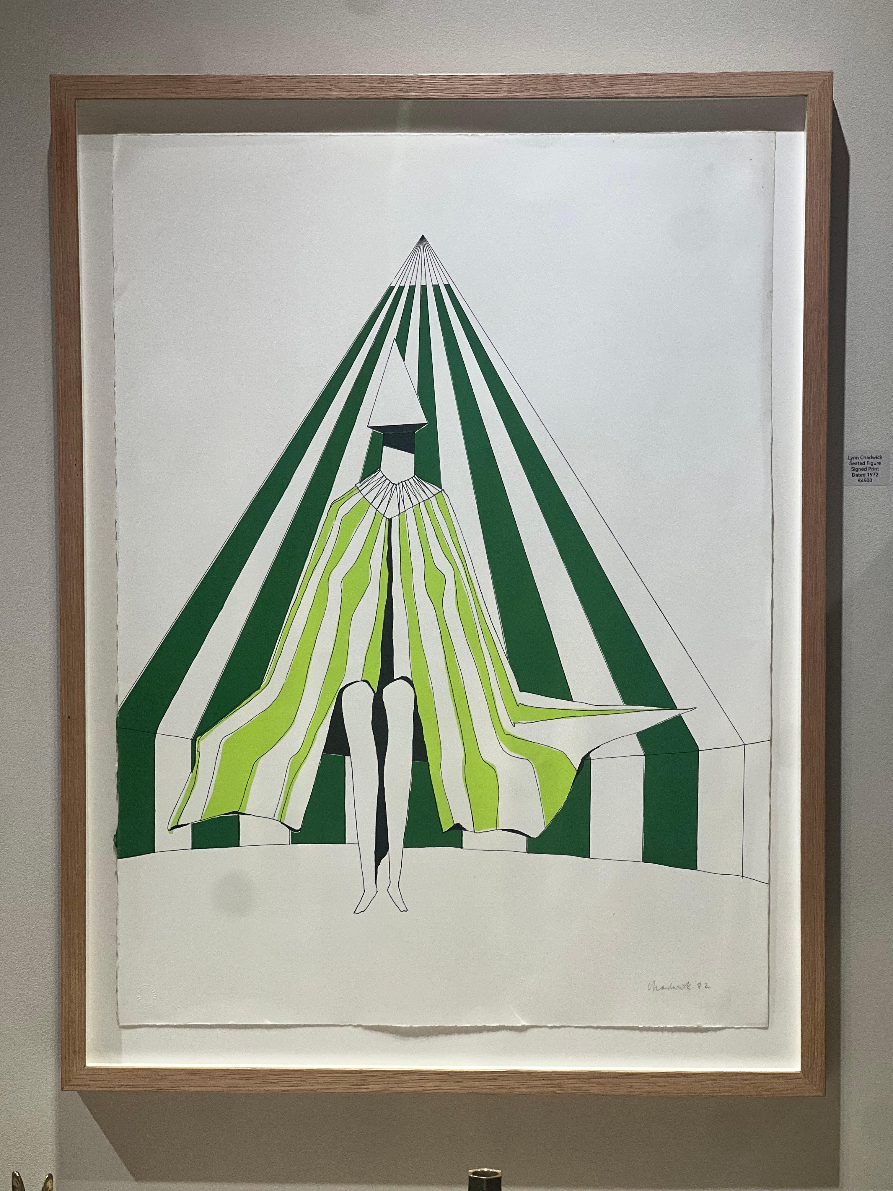 Britannique Lynn Chadwick Gravure signée 'Figure assise' 1972 en vente