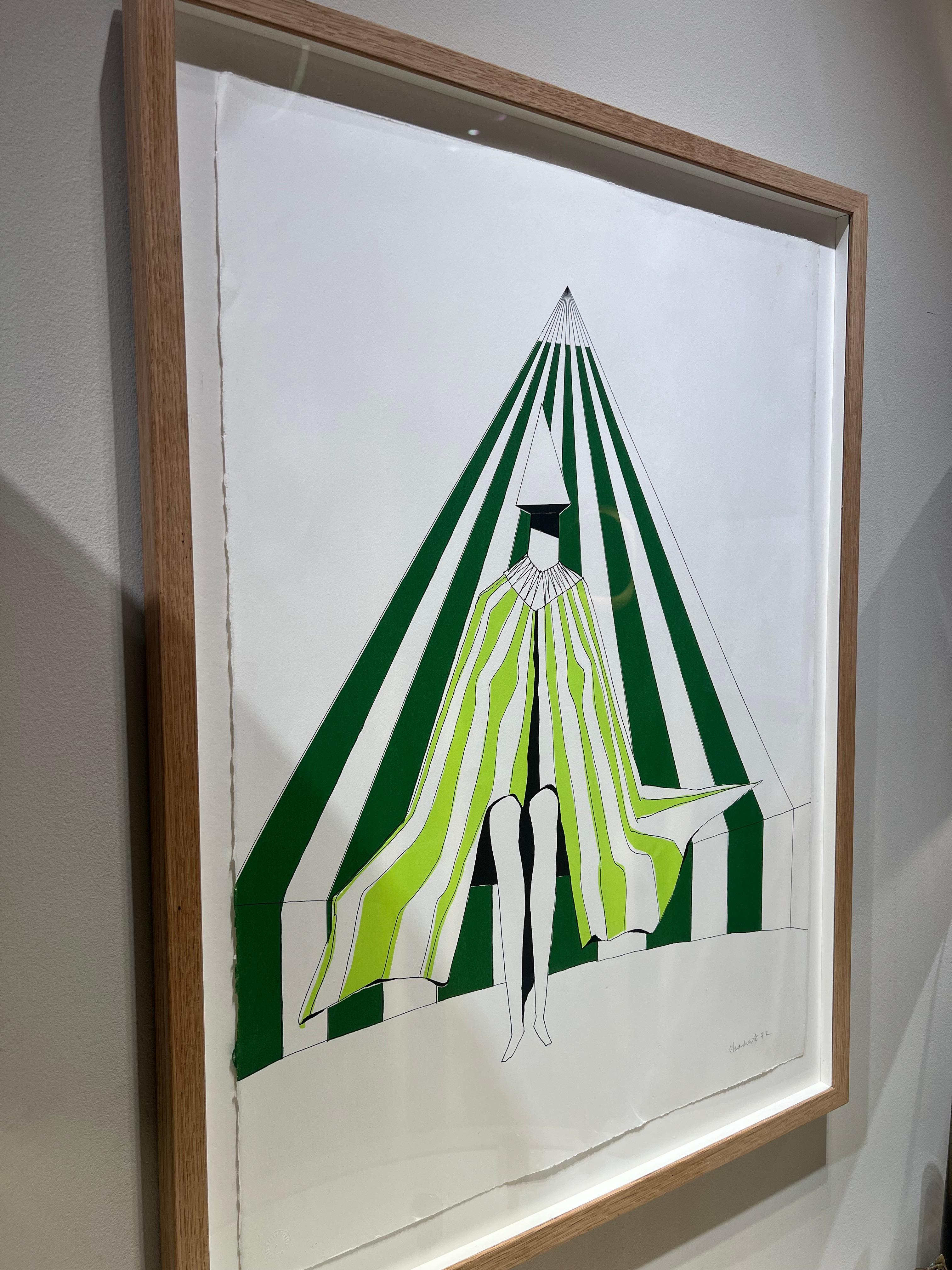 Lynn Chadwick Gravure signée 'Figure assise' 1972 en vente 1