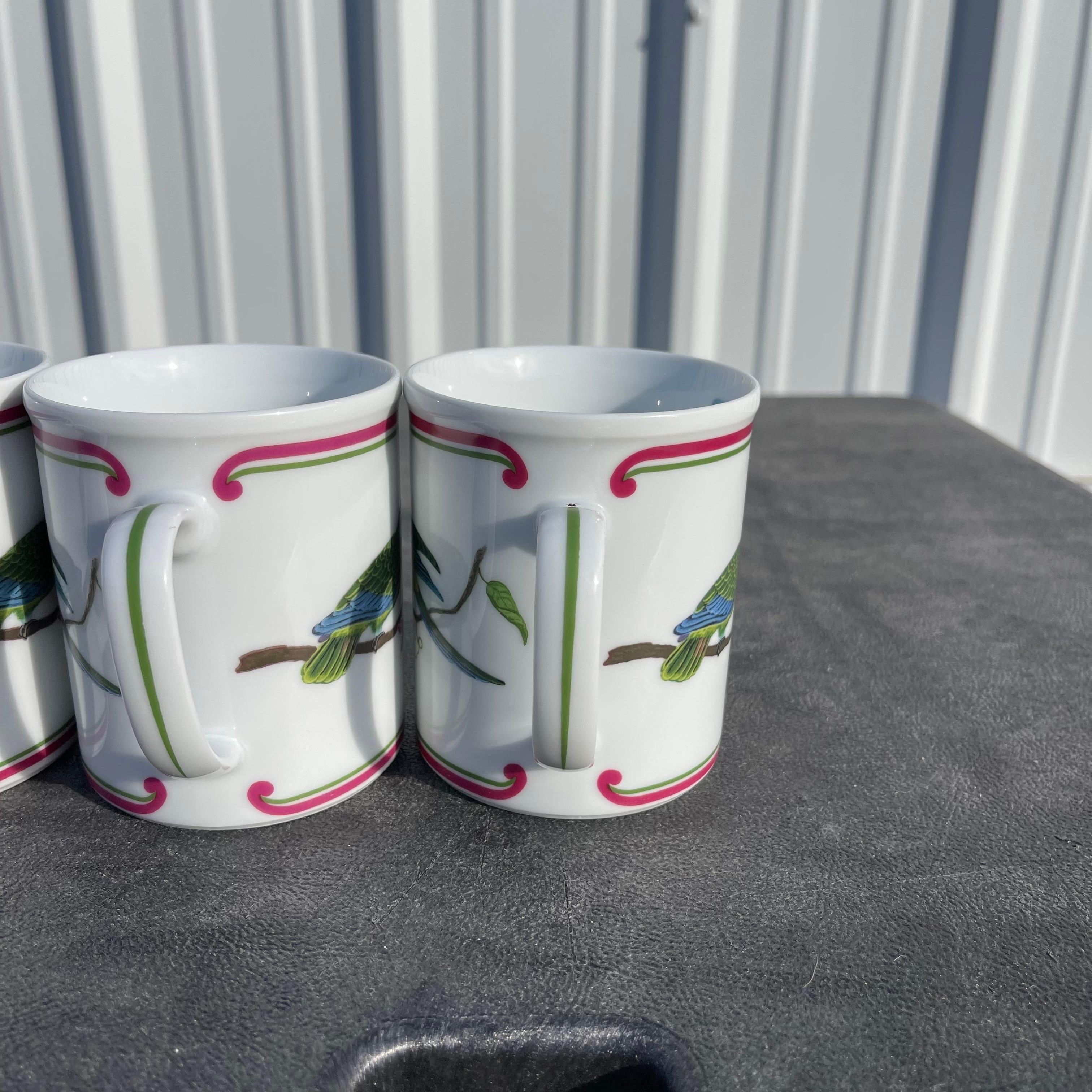Tasse à café Parrots of Paradise de Lynn Chase, lot de 6 en vente 2